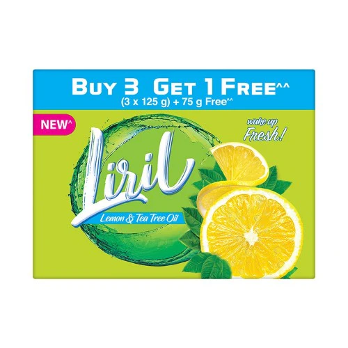 iril Lime Bathing Bar | Feel the Citrus Burst of Freshness | Pack of 4 (4 x 125g)