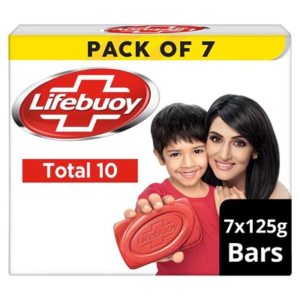 Lifebuoy Total Soap - 100% Stronger Germ Protection - New Silver Shield Formula - 125 G